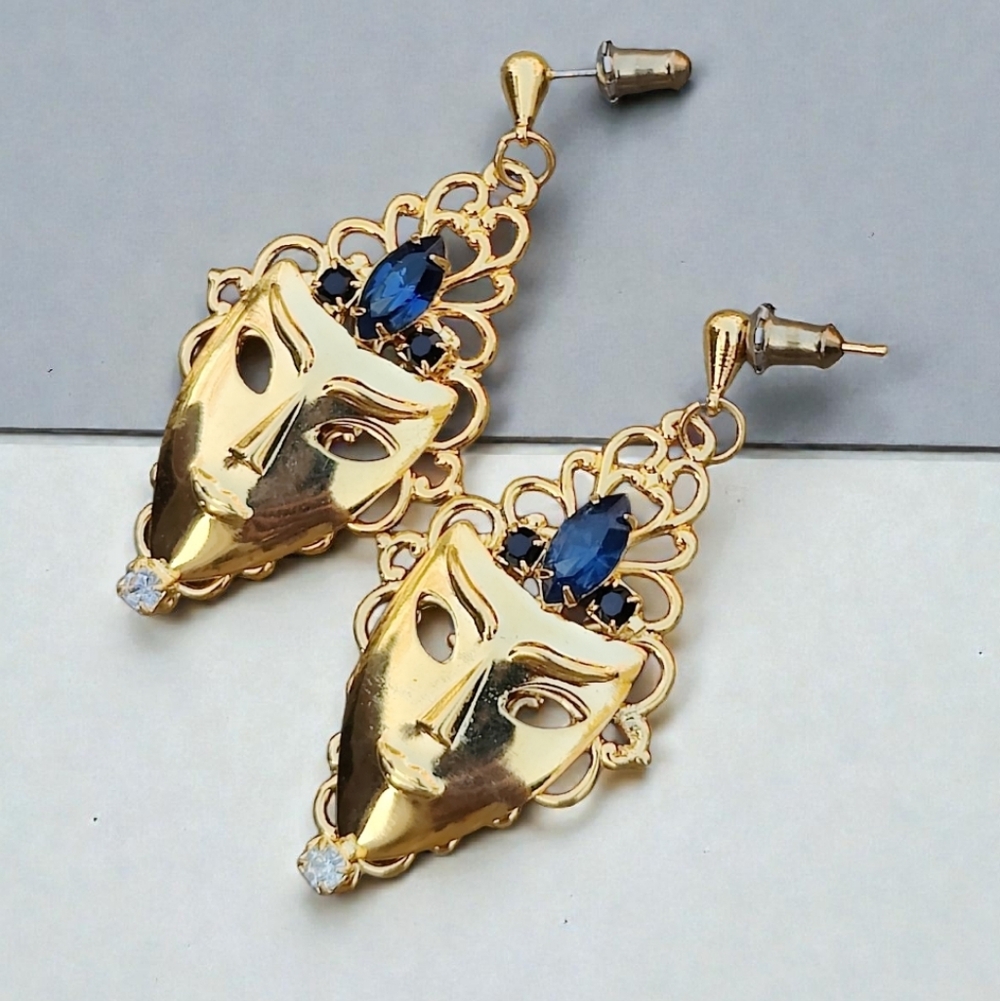 Free People Tribal Mask Earrings